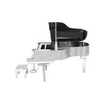 Maqueta aluminio Piano de Cola, Instrumento