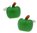 Gemelos para camisa hombre Apple, Manzana, verde